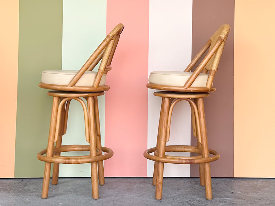 Seagrass and Rattan Bar with Stools