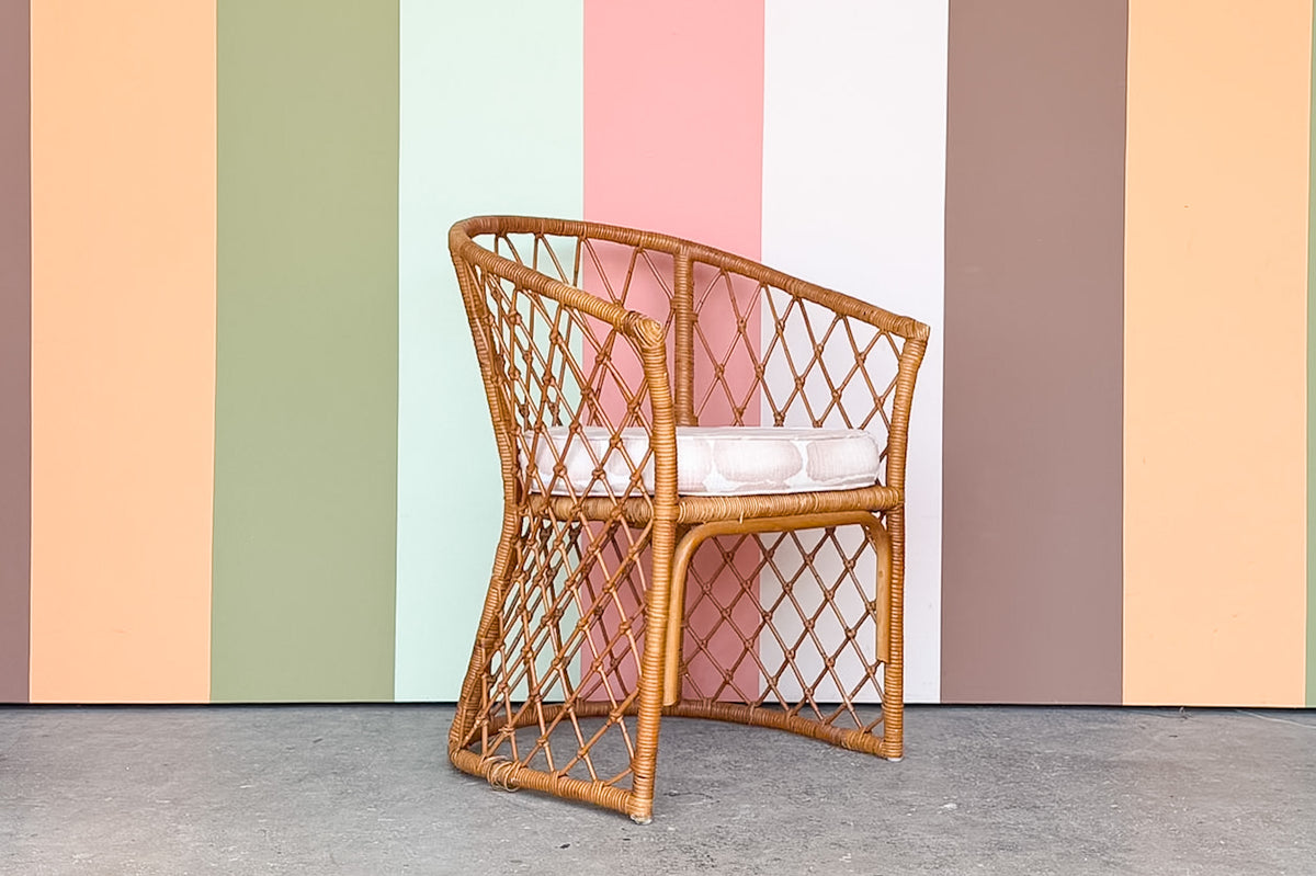 Rattan Barrel Chair
