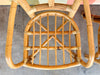 Pair of Island Style Palm Leaf Rattan Arm Chairs