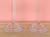 Set of Five Crystal Candle Holders