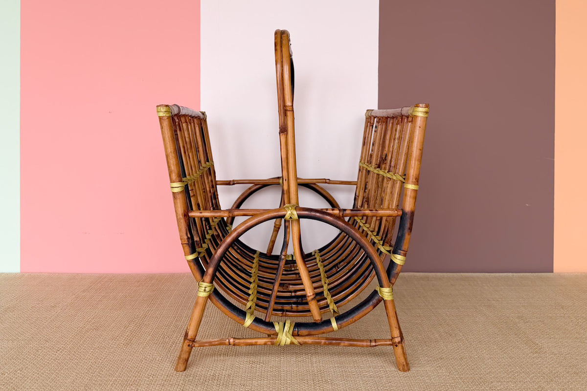 Rattan Magazine Rack