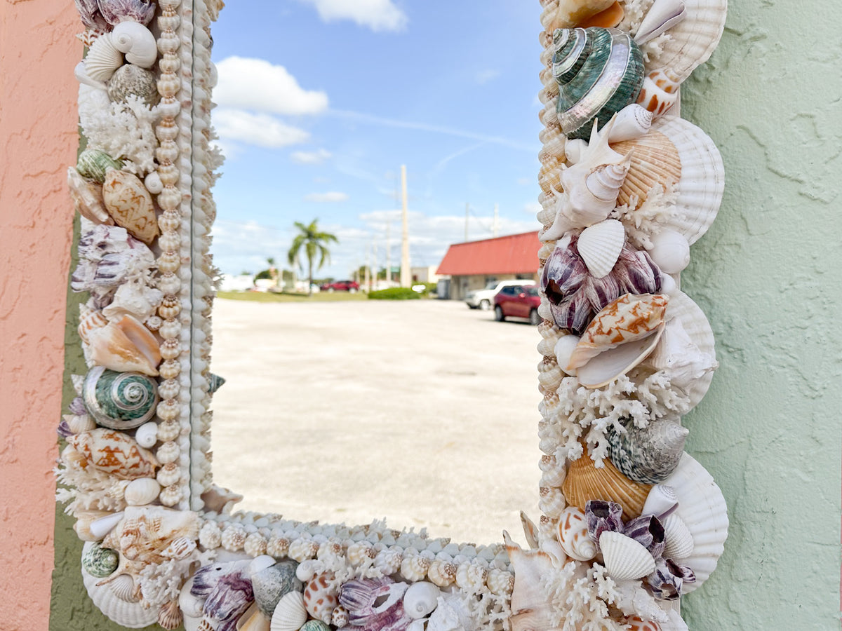 Colorful Shell Chic Mirror