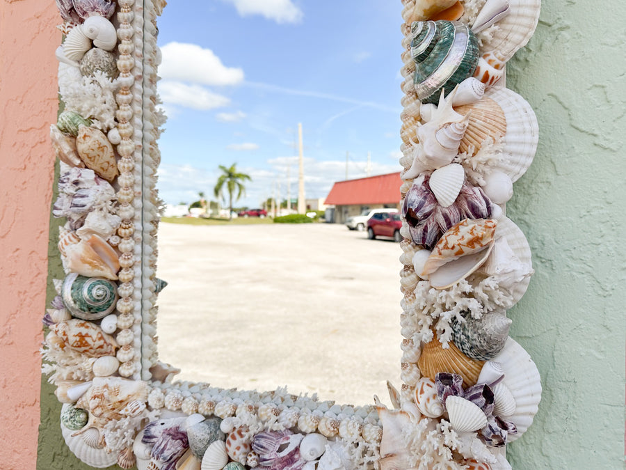 Colorful Shell Chic Mirror