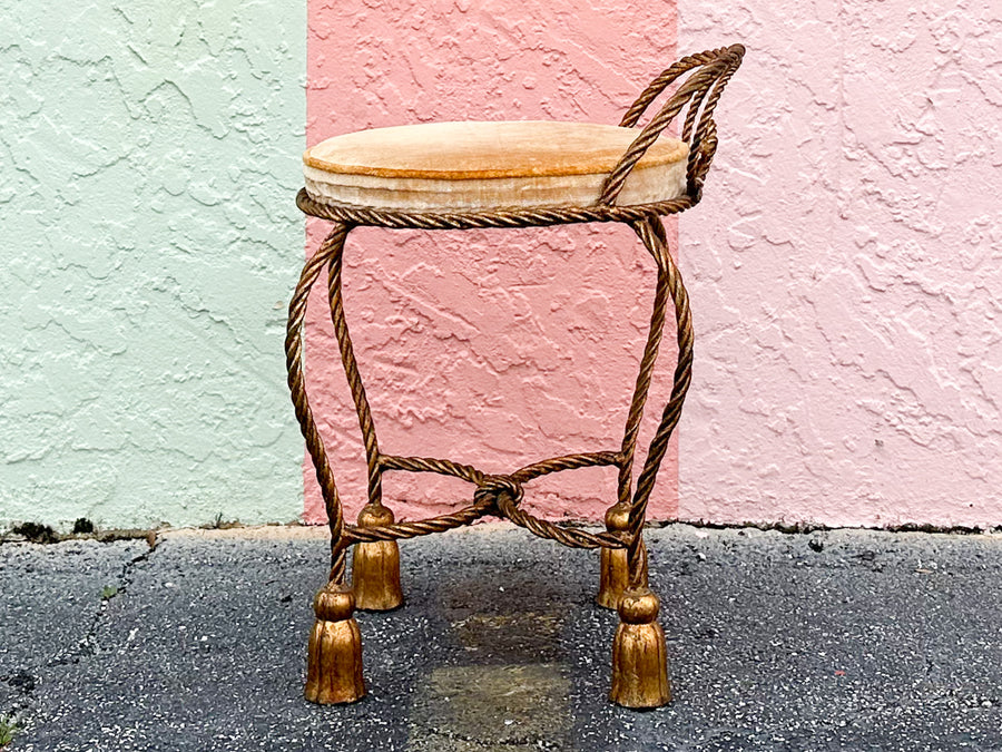 Regency Style Tassel Stool