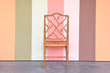 Faux Bamboo Chippendale Side Chair