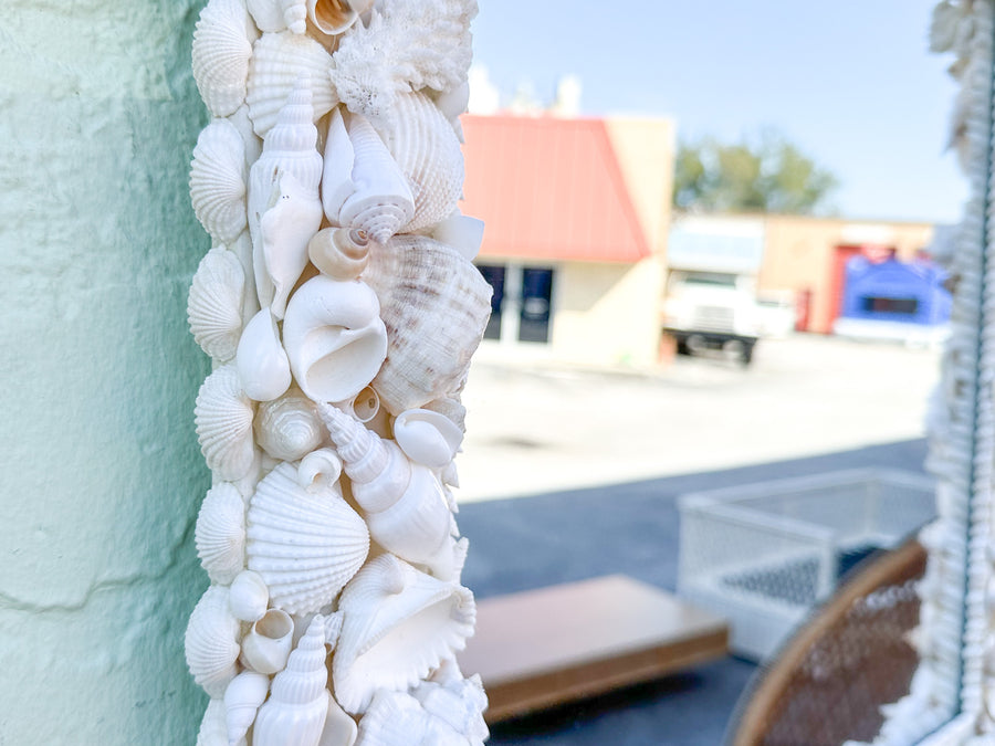 Coastal Square Shell Mirror