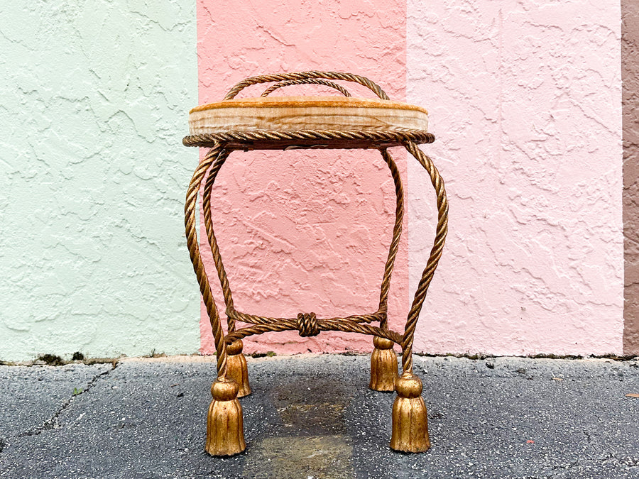 Regency Style Tassel Stool