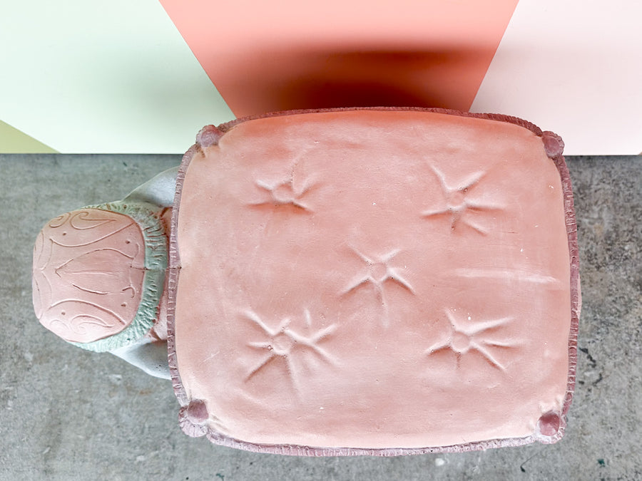 Cute Pastel Plaster Elephant Garden Seat