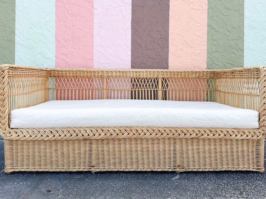 Bielecky Brothers Braided Rattan Sofa