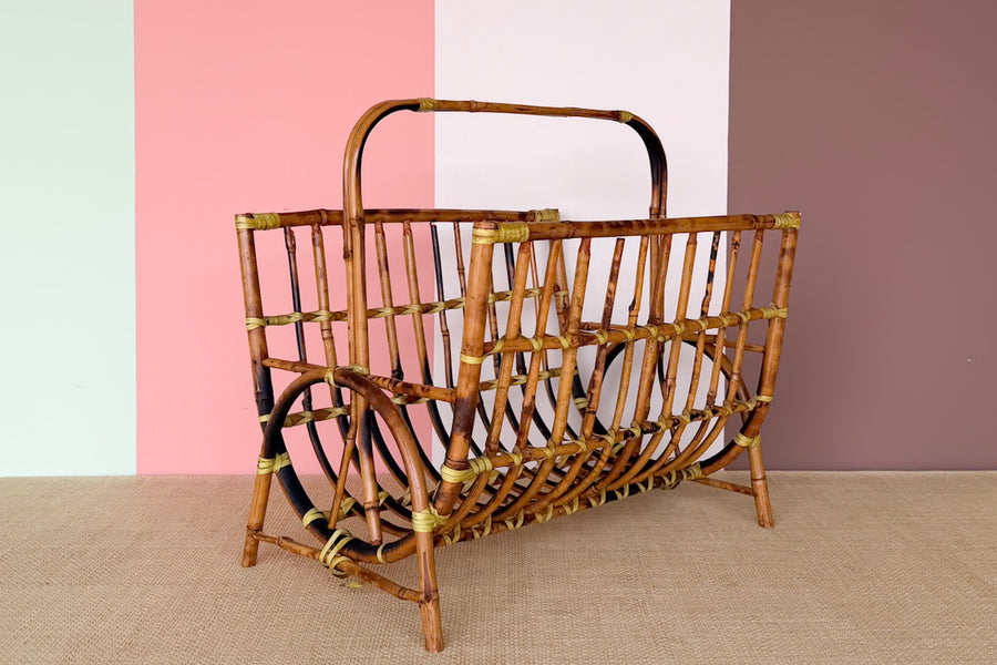 Rattan Magazine Rack