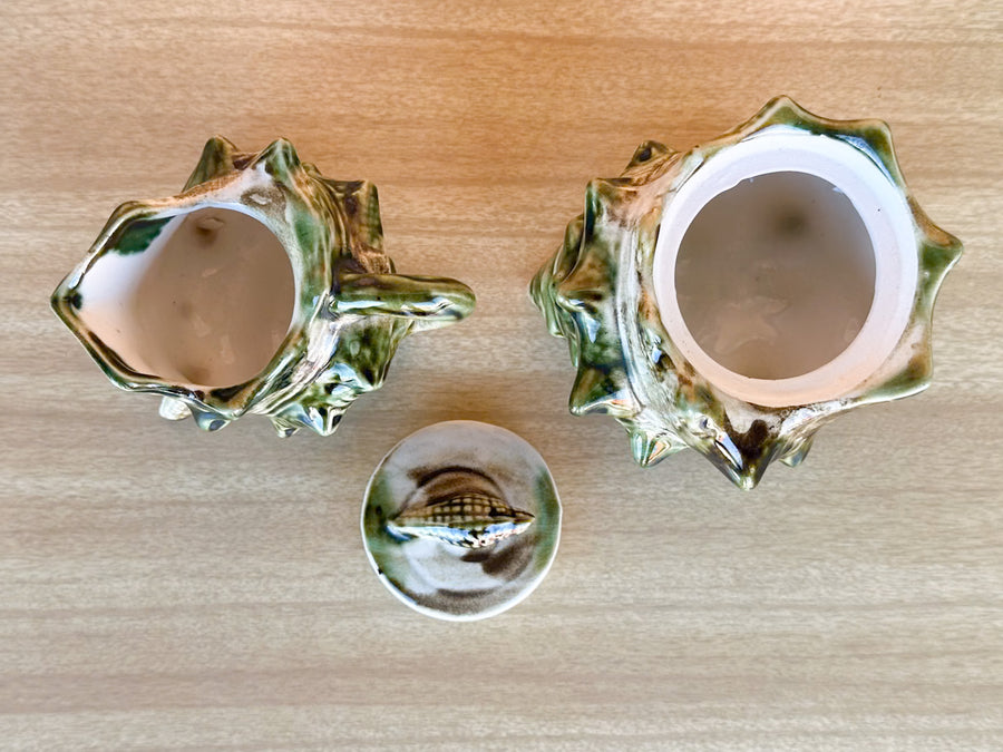 Old Florida Conch Teapot, Creamer, and Sugar Set