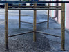 Faux Bamboo Brass Dining Table