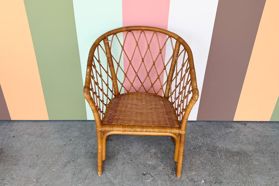 Rattan Barrel Chair
