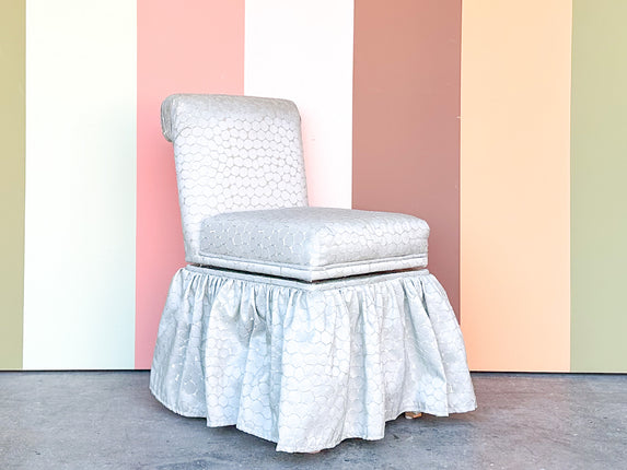 Pretty Upholstered Swivel Vanity Chair