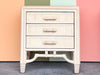 Pair of Coastal Rattan Nightstands
