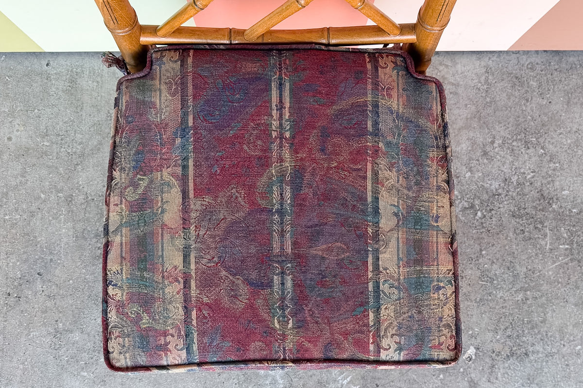 Faux Bamboo Chippendale Side Chair