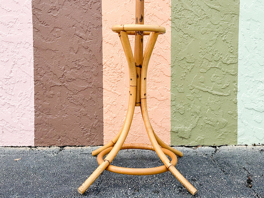 Old Florida Rattan Hat Rack