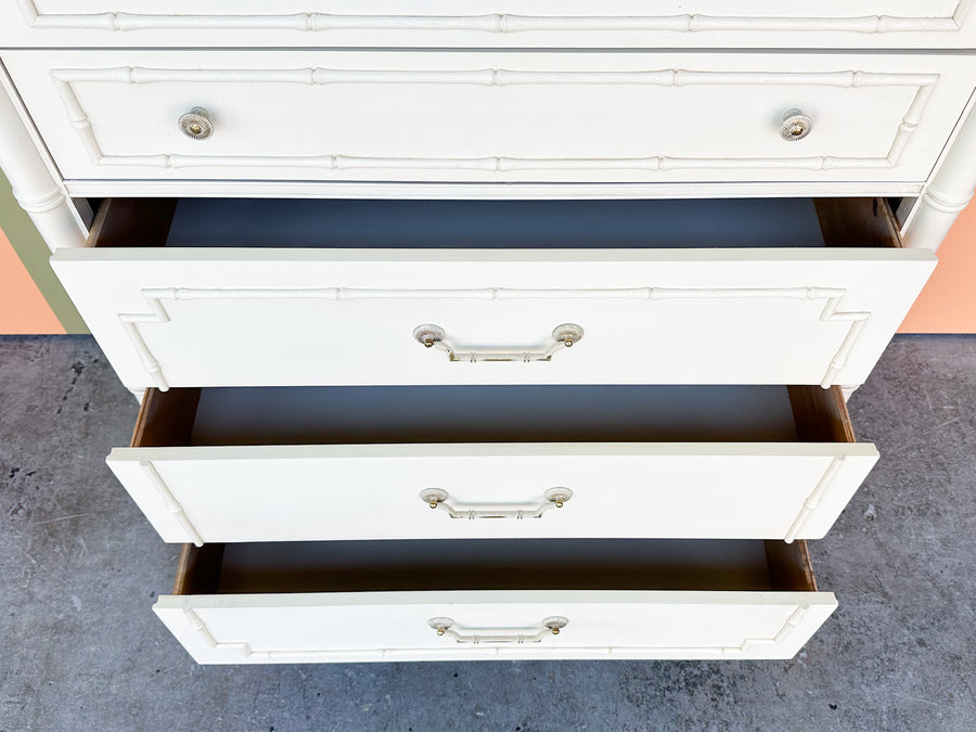 Thomasville Faux Bamboo Tall Chest