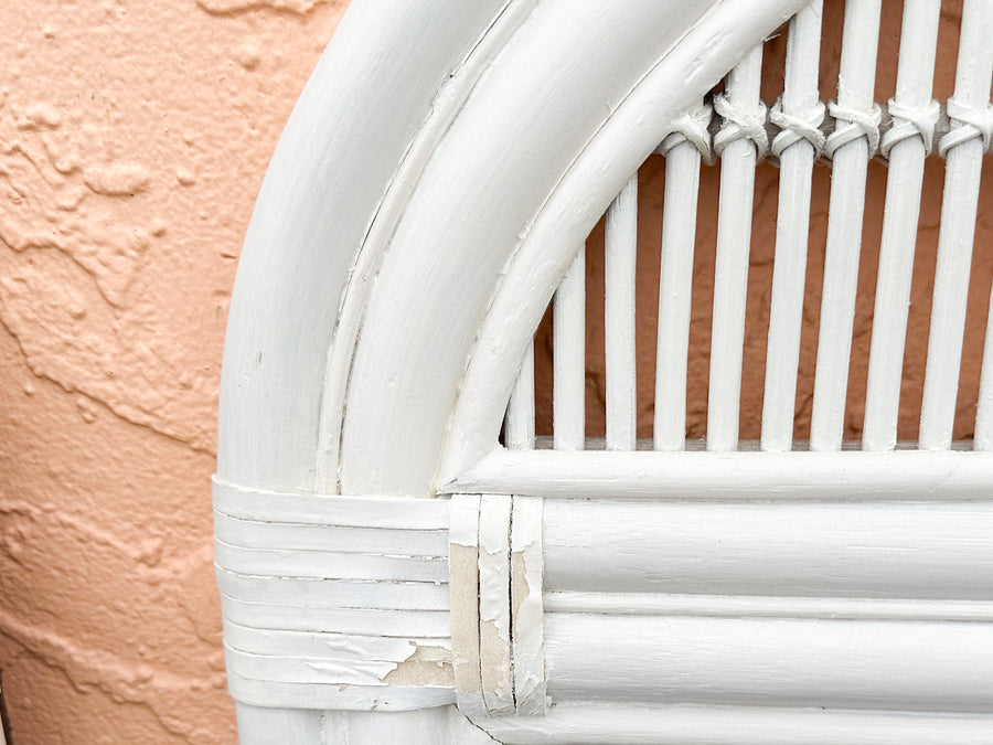 Pair of Coastal Rattan Mirrors