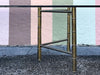 Faux Bamboo Brass Dining Table
