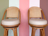 Seagrass and Rattan Bar with Stools