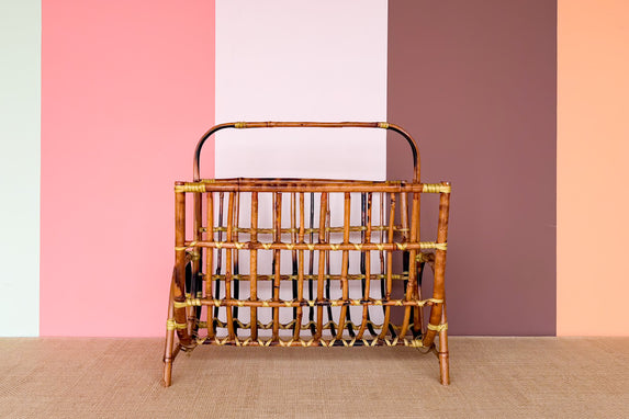 Rattan Magazine Rack
