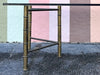 Faux Bamboo Brass Dining Table
