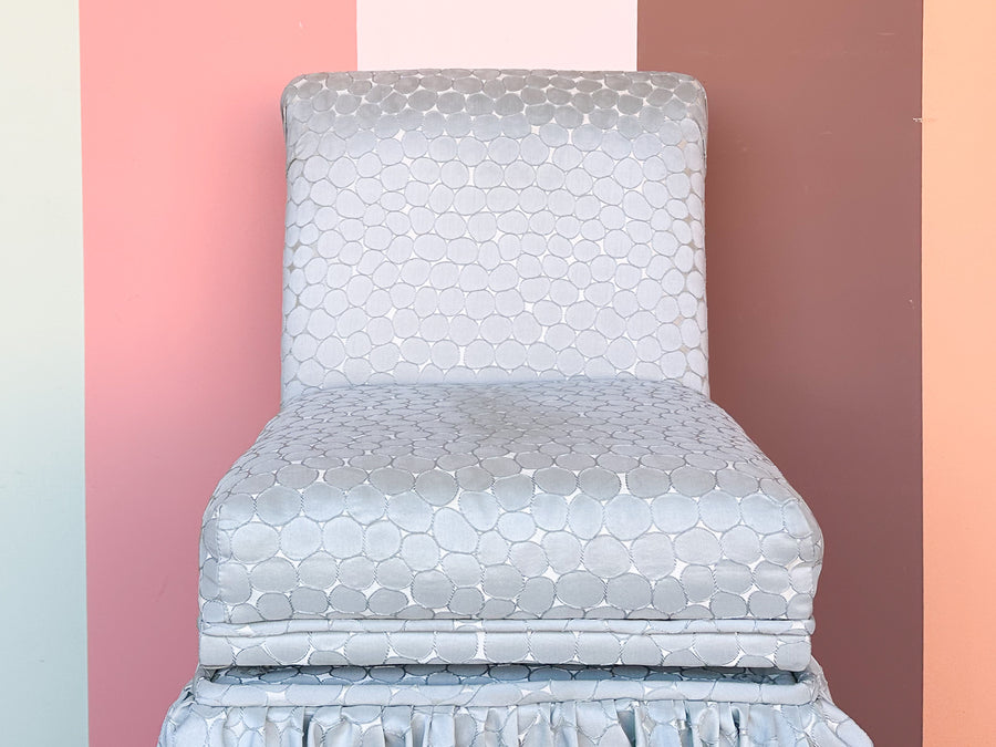 Pretty Upholstered Swivel Vanity Chair