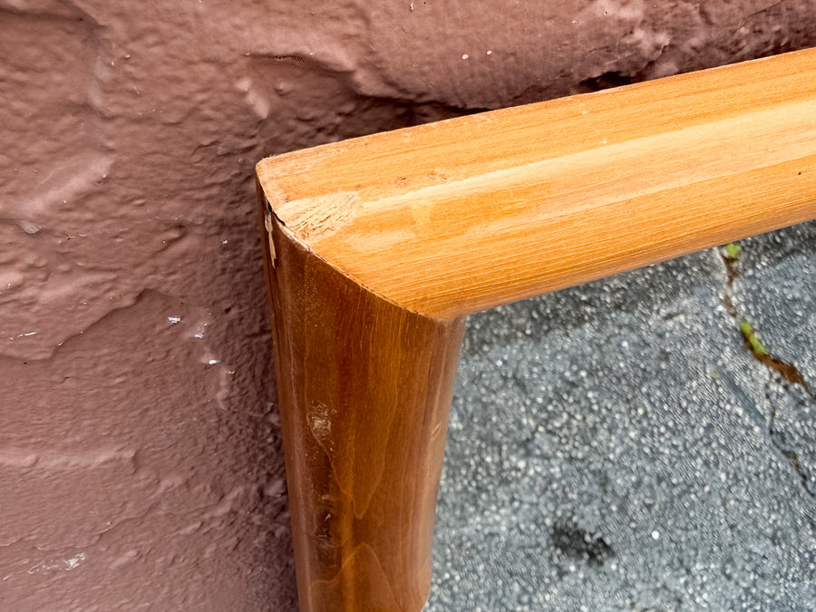 Wood Faux Bamboo Mirror
