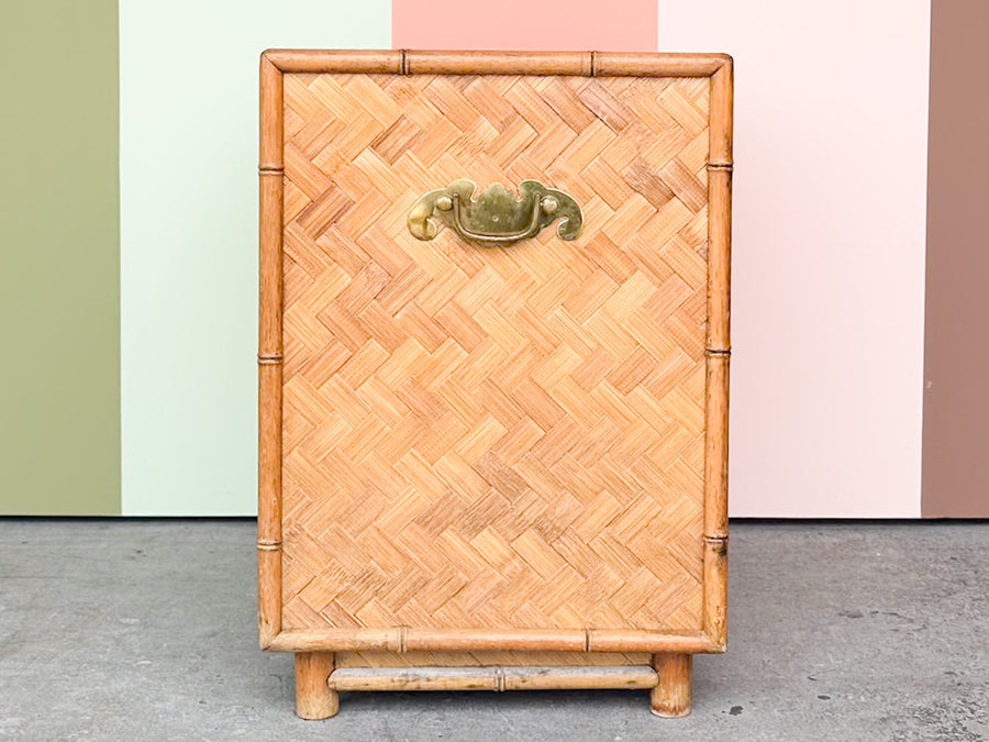 Old Florida Rattan Nightstand