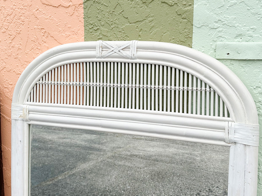 Pair of Coastal Rattan Mirrors