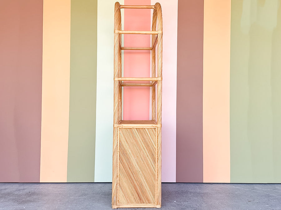 Pencil Reed Rattan Etagere