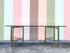 Faux Bamboo Brass Dining Table