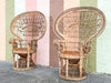 Pair of Rattan Peacock Chairs