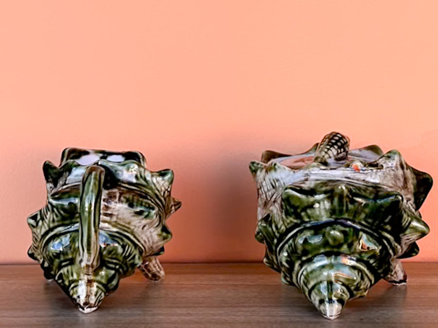 Old Florida Conch Teapot, Creamer, and Sugar Set