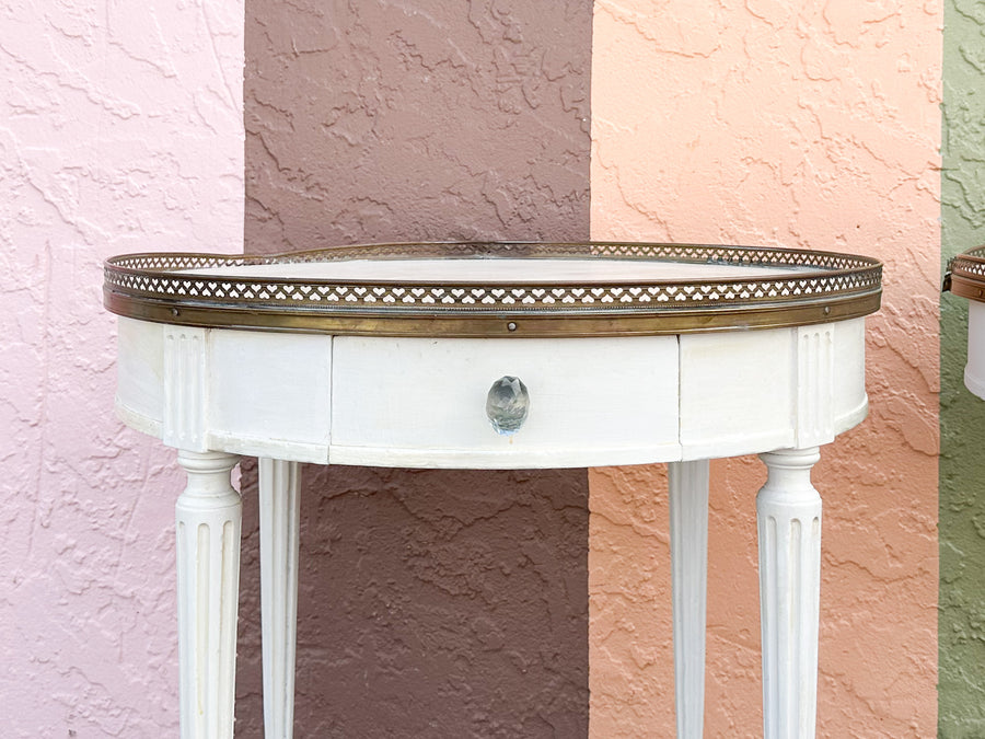 Pair of Baker Louis XVI Style Side Tables