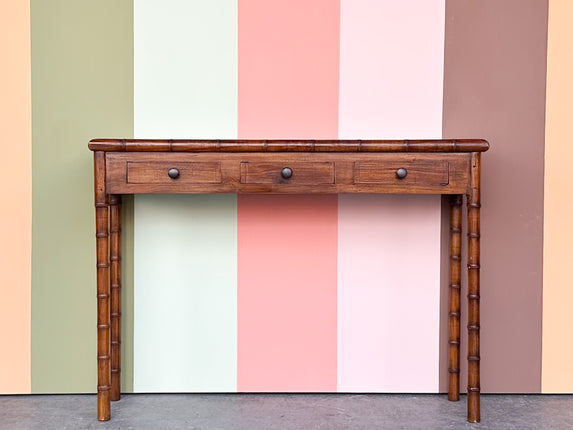 Handsome Faux Bamboo Console