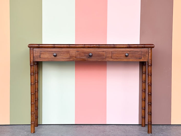 Handsome Faux Bamboo Console