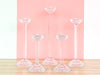 Set of Five Crystal Candle Holders