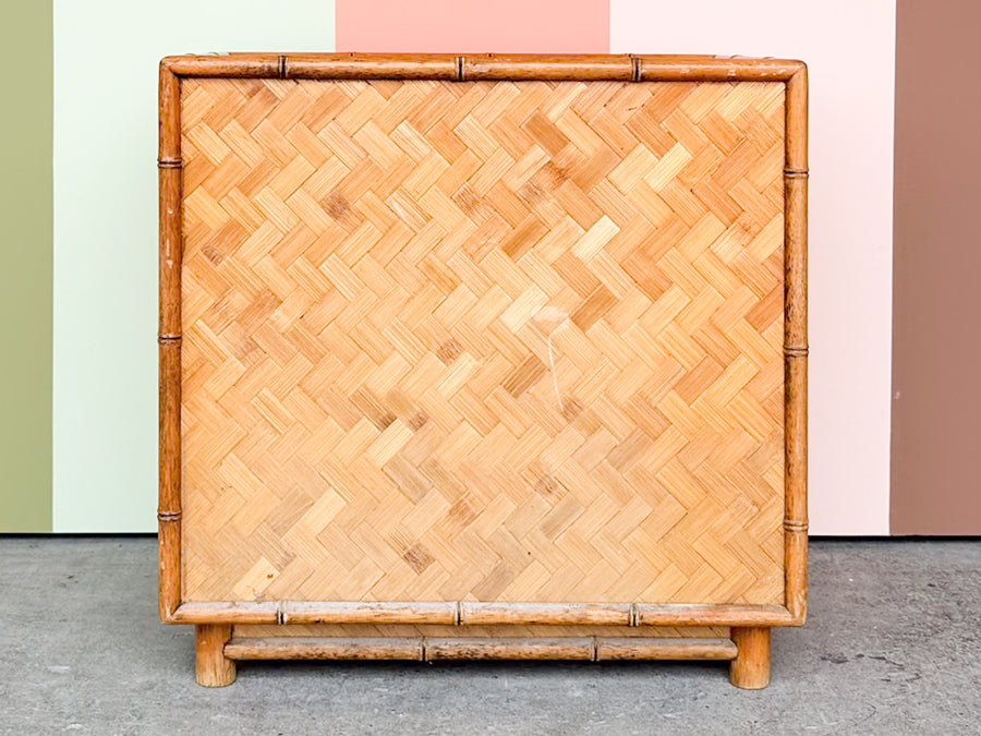 Old Florida Rattan Nightstand