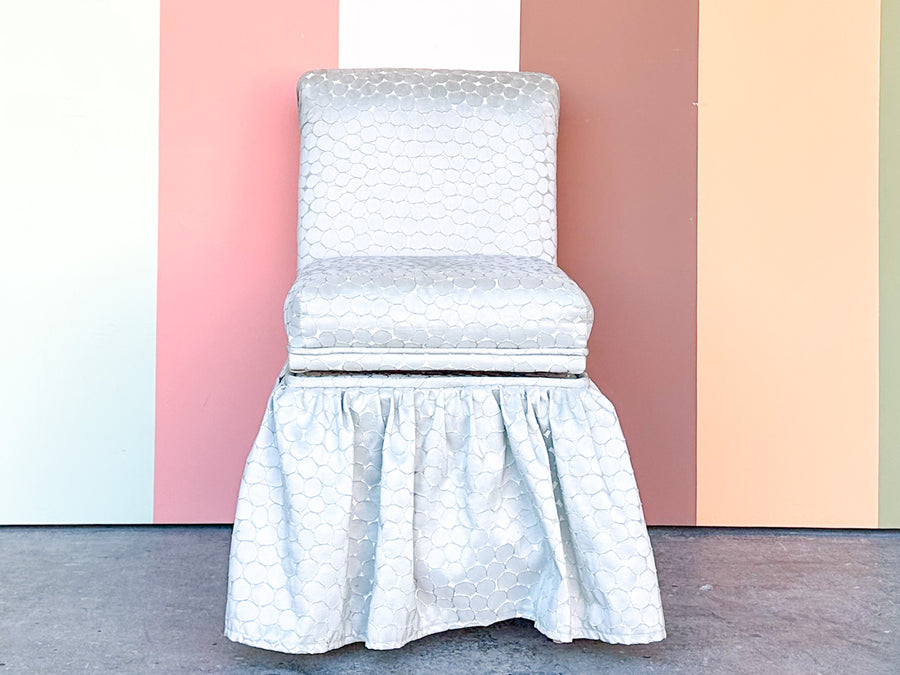 Pretty Upholstered Swivel Vanity Chair