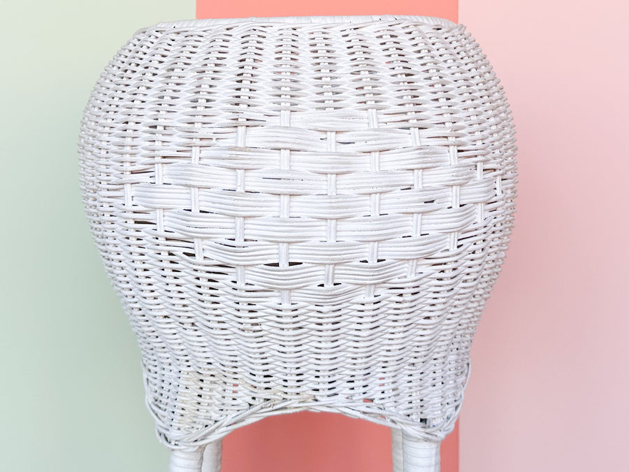 Wicker Chic Plant Stand