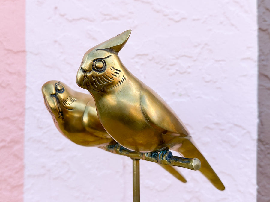 Tropical Brass Love Birds