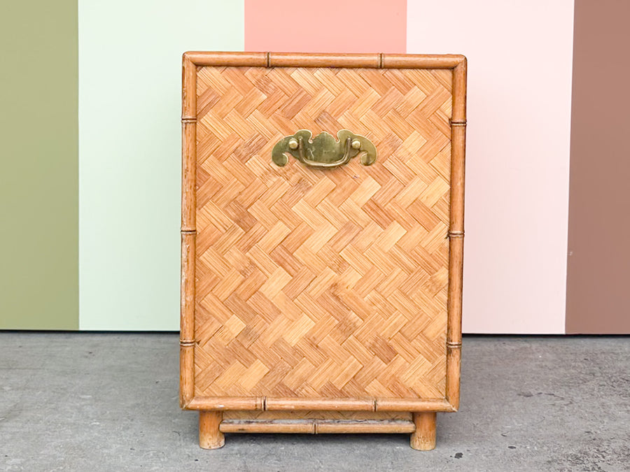 Old Florida Rattan Nightstand