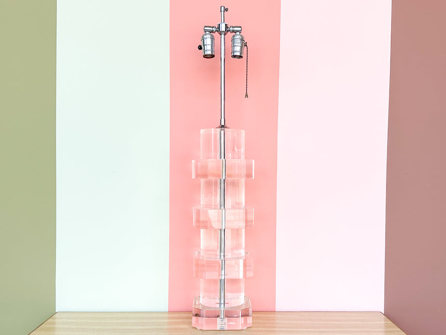 Lovely Lucite Lamp