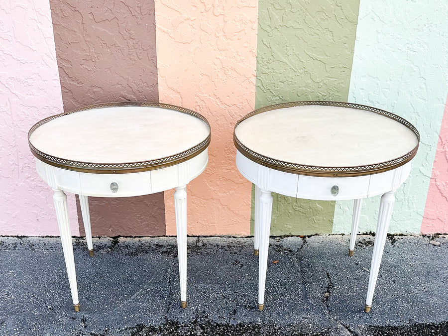 Pair of Baker Louis XVI Style Side Tables