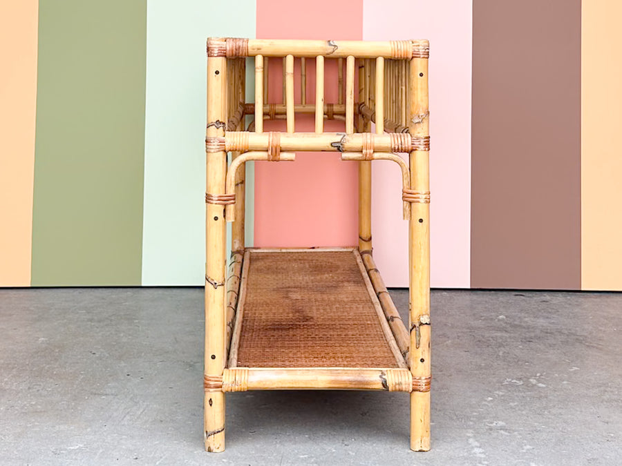 Old Florida Rattan Console
