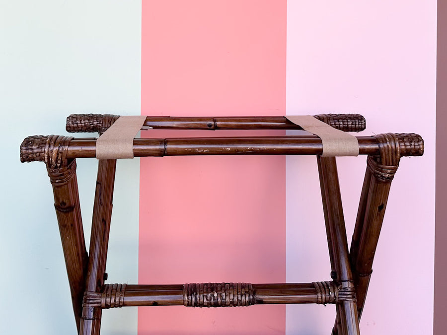 Bamboo Luggage Rack