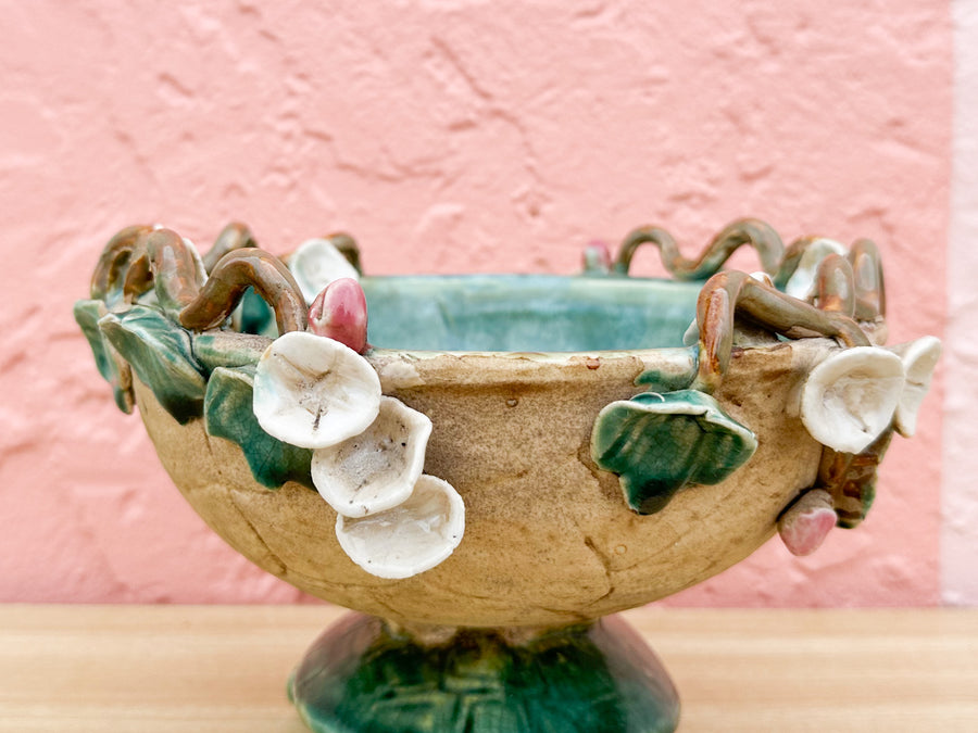Majolica Turtle Cachepot