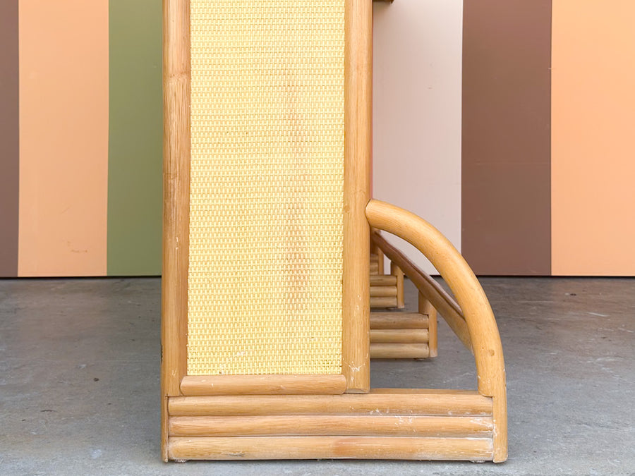 Seagrass and Rattan Bar with Stools